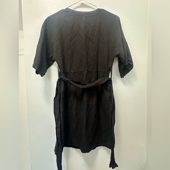 Zara Black V-Neck Dress - Picture 3 of 7